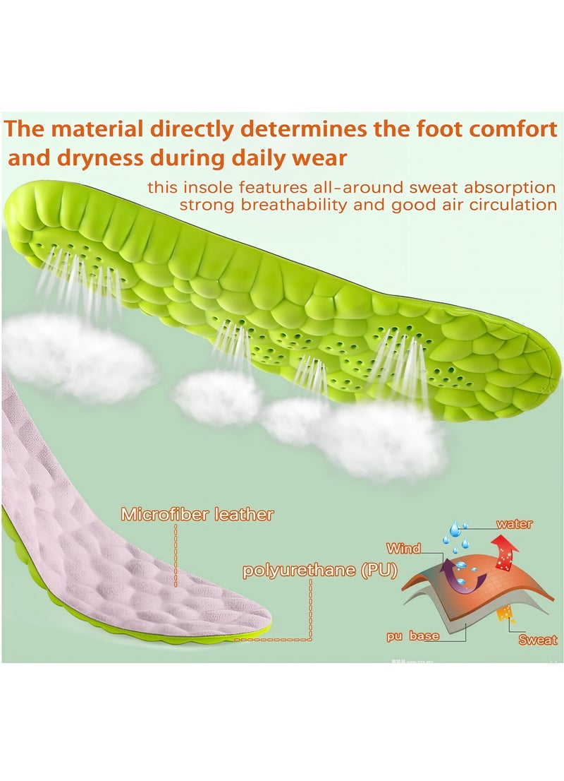 Breathable Sports Insole, Provides Excellent Shock Absorption and Cushioning to Relieve Feet, Comfortable Insoles and Shoe Accessories for Men and Women - Image 4